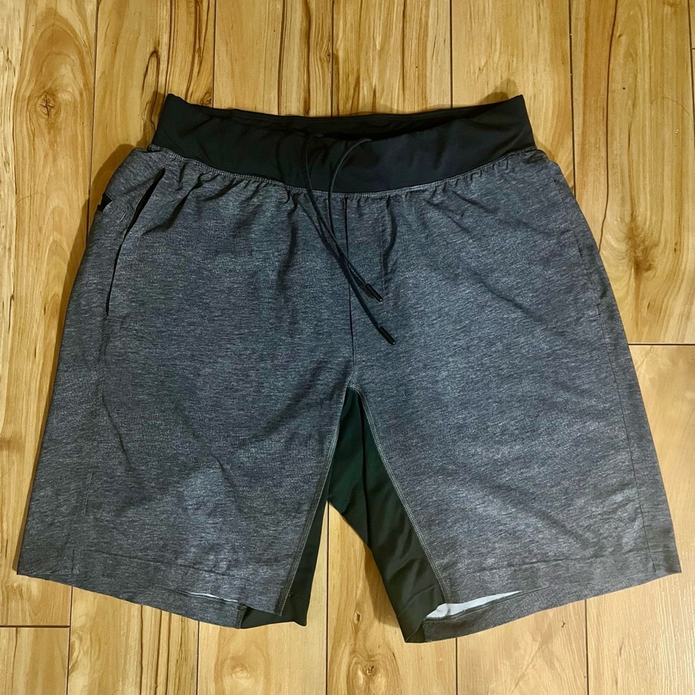 lululemon athletica Charcoal and Black Athletic Shorts